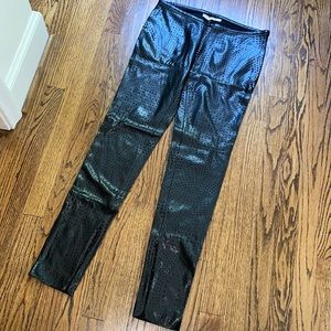 Stella McCartney faux leather peekaboo leggings